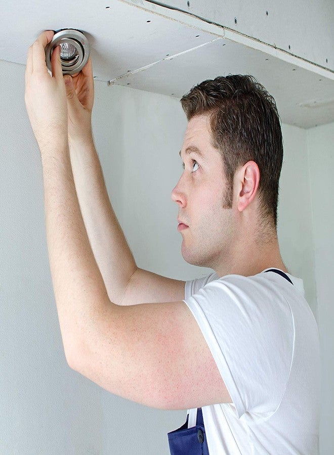 12vmonster MR16 Spot Light Fixture Halogen LED Mounting Bracket Bulb Holder Kitchen Bathroom Under Cabinet Counter Housing Recessed Lighting GU5.3 Socket Wiring Dimmable (Polished Stainless Steel Silver) 10 Pack - Image 3