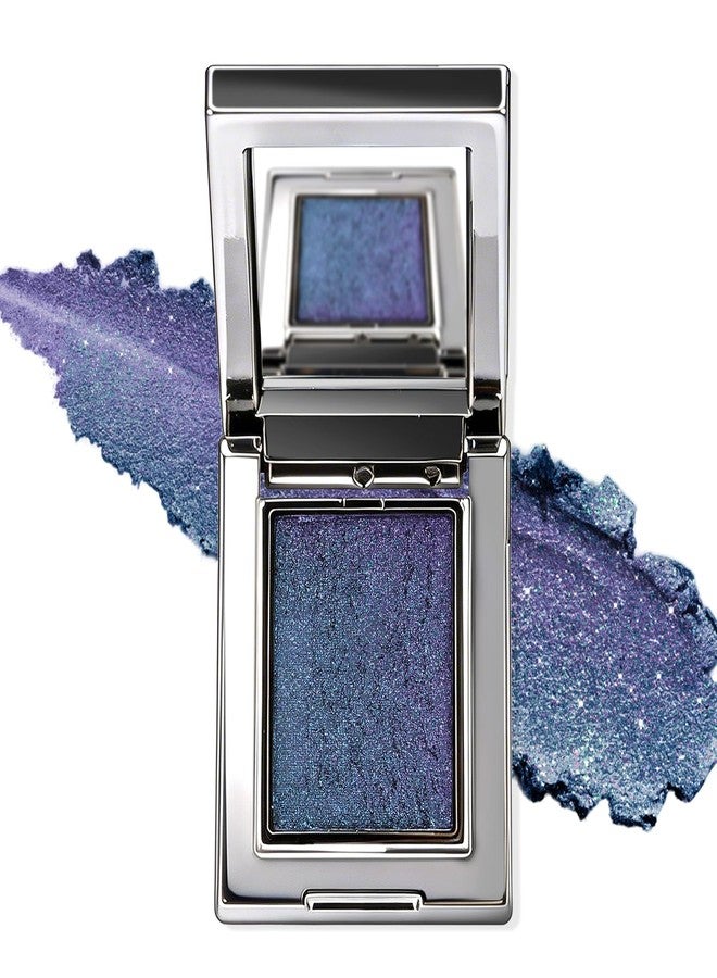 Euphily Sparkly-Blue Duochrome Glitter Eyeshadow Palette, Magic Holographic Metallic Shimmer Eye Shadow, Iridescent Multichrome Color Shifting Sparkly Eye Brighten Fairy Makeup for Rave, 011# - Image 1