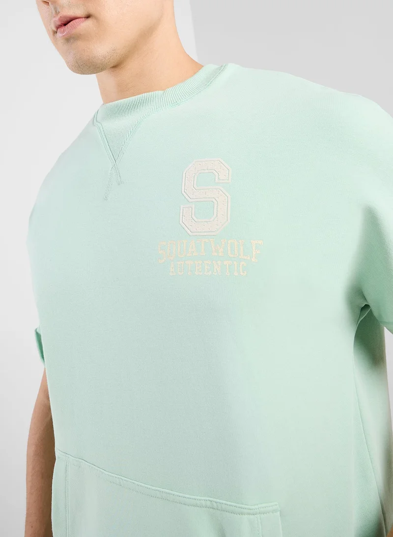 SQUATWOLF Oversized Sweat T-Shirt