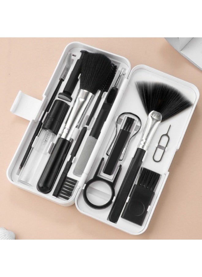 Multi-function Laptop Screen Cleaning Set Mobile Phone Keyboard Bluetooth Headset Cleaning Brush-Color:Q5A-Cleaning Pen-Gray