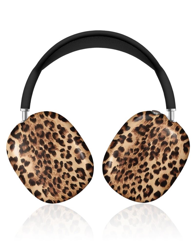 Joyleop for Airpods Max Case Stylish Durable Hard for AirPods Max Covers Cool Protective Headphones Case with Unique Design Pretty Essential Accessories for Headphones Leopard - Image 2