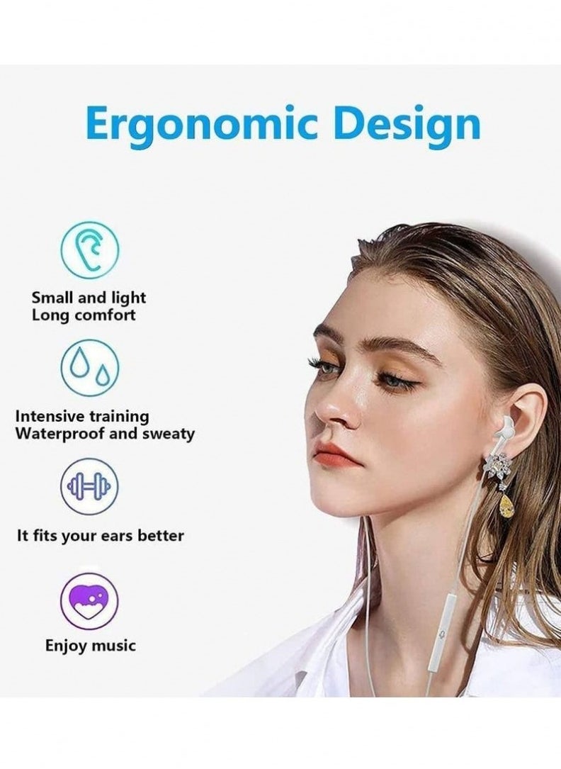 ELTRAZONE - Lightning Headphone Wired Built-in Microphone & Volume Control in-Ear Stereo Headset Compatible iPhone - Image 1