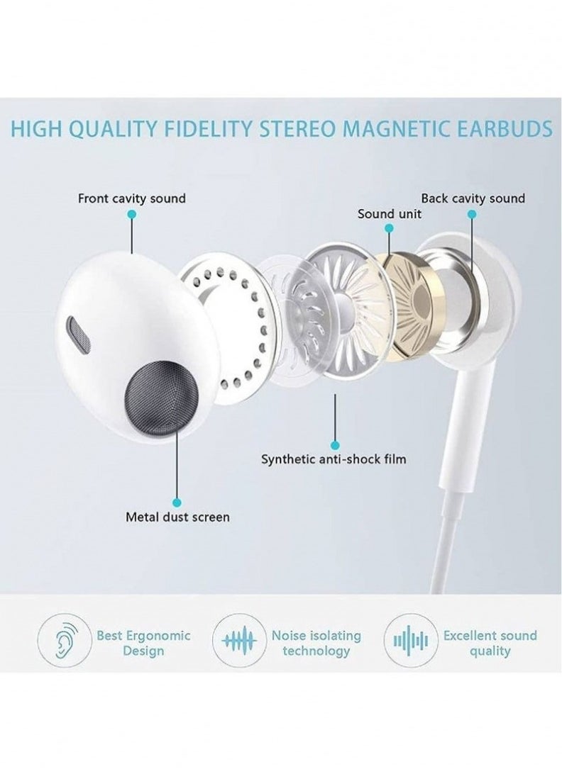 ELTRAZONE - Lightning Headphone Wired Built-in Microphone & Volume Control in-Ear Stereo Headset Compatible iPhone - Image 1