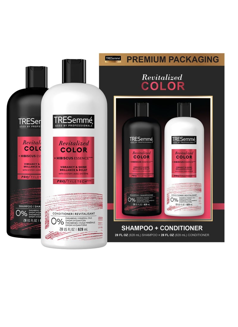TRESemmé TRESemmé Shampoo and Conditioner Set, Color Revitalize, Protects Hair Color for Weeks with Sunflower Seed Oil for Healthy Hair, 28 Fl Oz each  - Image 2