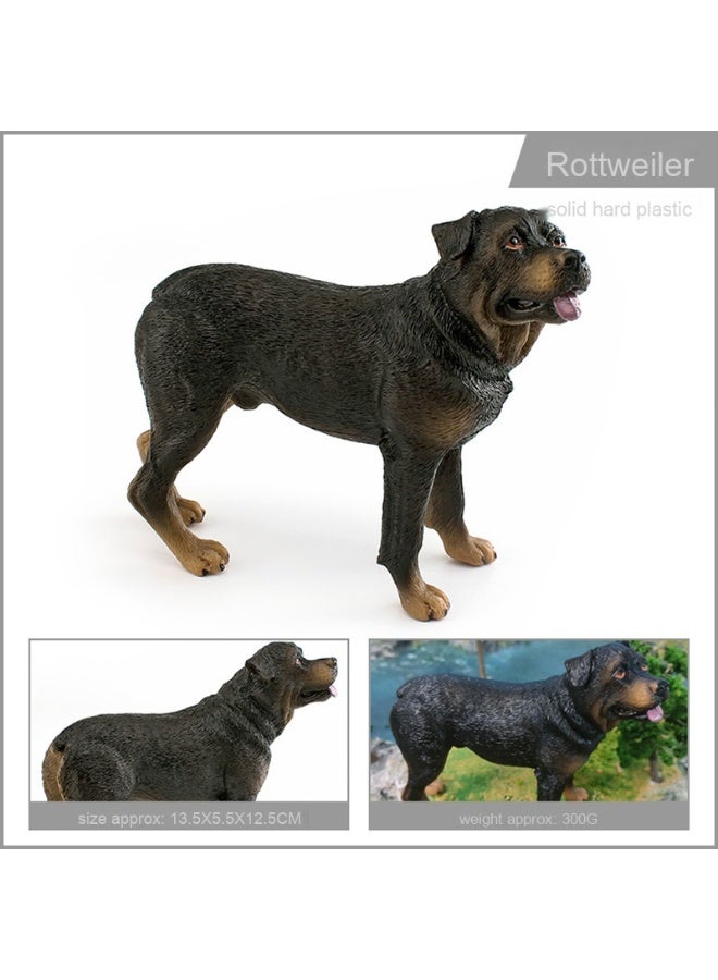 NIBEMINENT Realistic Pet Dog Models - Bull Terrier, Dogo Argentino, English Springer Spaniel, Rottweiler Static Figurines