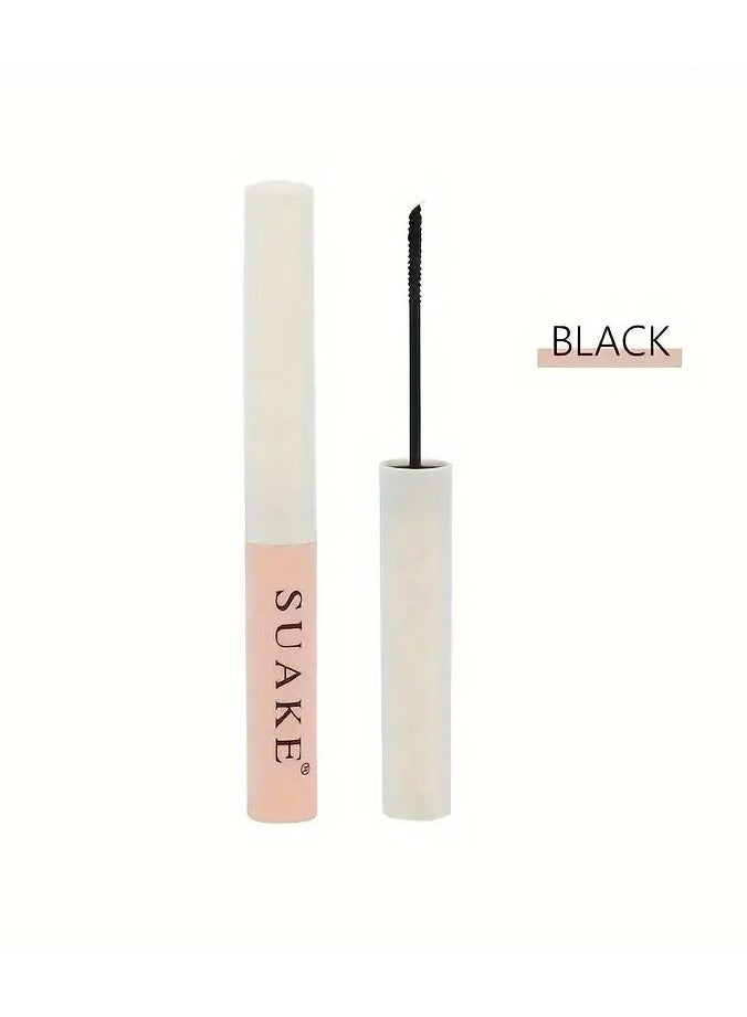 SUAKE SUAKRE Korean Black Mascara, Waterproof Long-Wearing Formula for All Skin Types, Natural Volumizing Look - Image 1