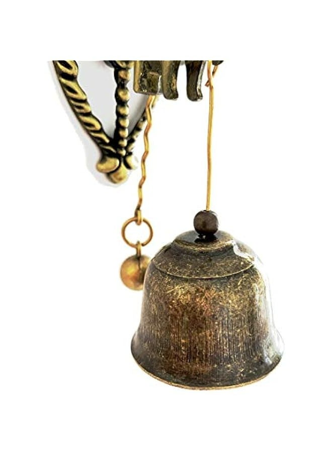 Antique Elephant Design Metal Doorbell Ornament for Indoor and Outdoor Walls - Retro Magnetic Wind Chimes for Shopkeepers and Decor - Image 4