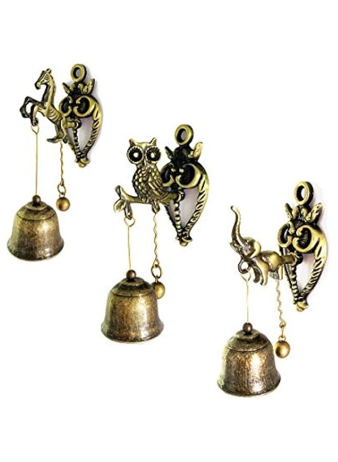 Antique Elephant Design Metal Doorbell Ornament for Indoor and Outdoor Walls - Retro Magnetic Wind Chimes for Shopkeepers and Decor - Image 5