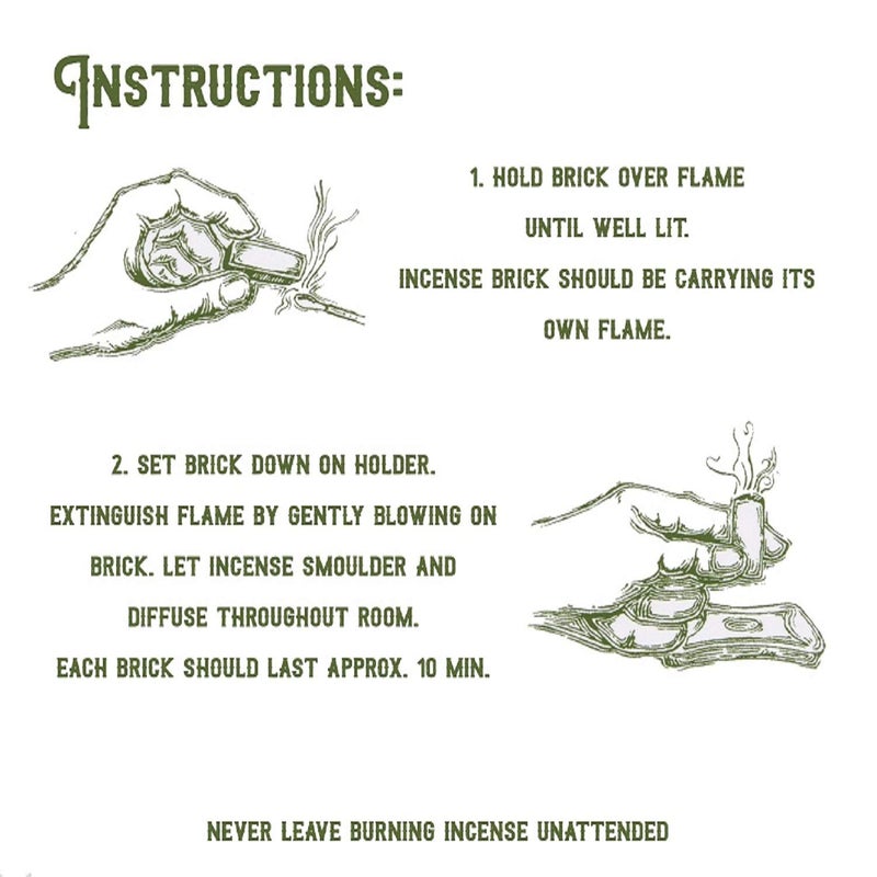 Incienso de Santa Fe - PiÃ±on Natural Wood Incense Bricks with Holder, 100 Count - Made in The USA - Image 5