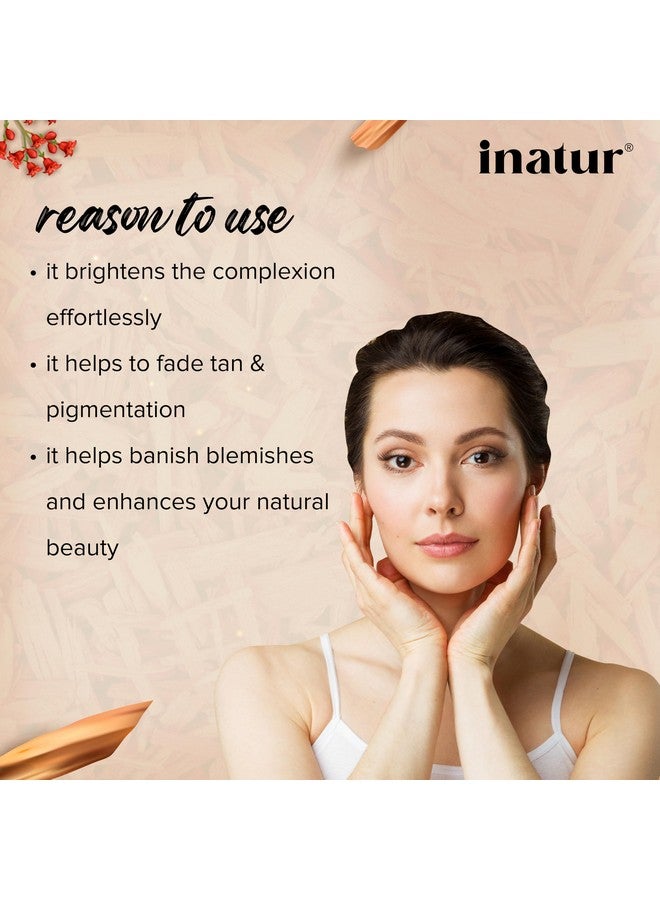 إناتور مجموعة صندل للعناية بالوجه - نظام من 4 خطوات لإزالة السمرة وتفتيح البشرة وتوحيد لونها | طبيعي، نباتي، خالٍ من القسوة | 100 جرام - Image 3