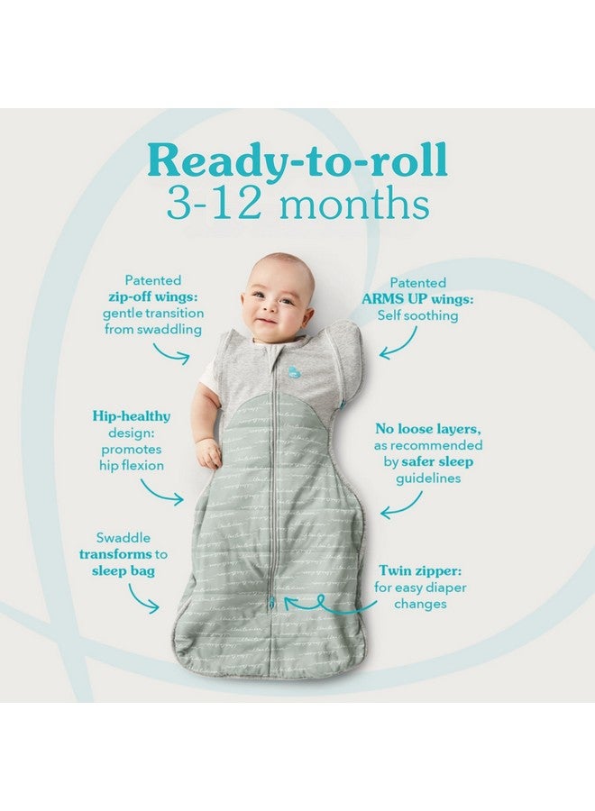 Love to Dream Swaddle Up Transition Swaddle, Patented Zip-Off Wings, Gently Help Baby Transition from Being Swaddled to Arms Free When Showing Signs of Rolling, 1.0 TOG, 19-24 lbs, Rainbow Dream - Image 2