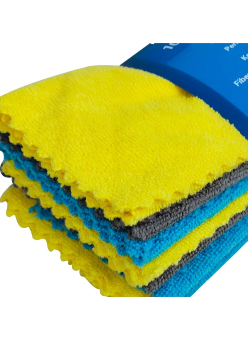 10 Pcs Car Microfiber Towel Auto Towel 85% Polyester Car Towel High Quality Soft Lint Free Cloth - GP01710