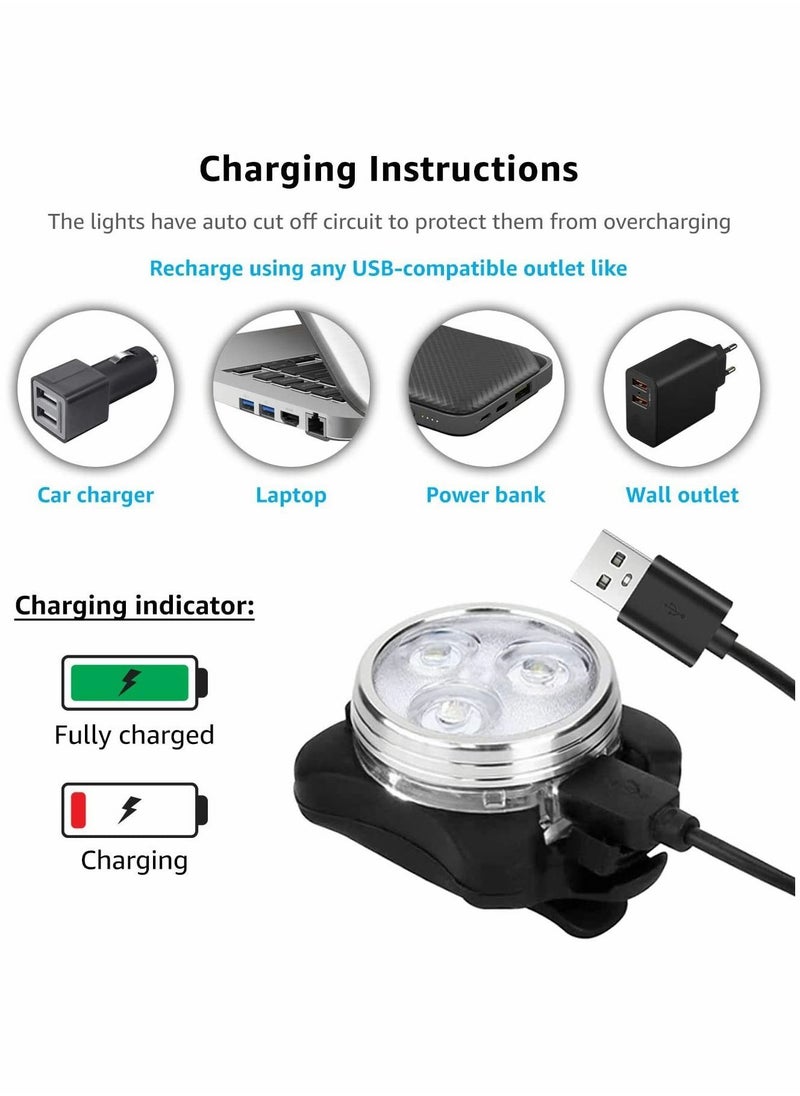 Y&D Rechargeable Bike Lights Set, Super Bright Bicycle Light, Front and Back  - Image 4