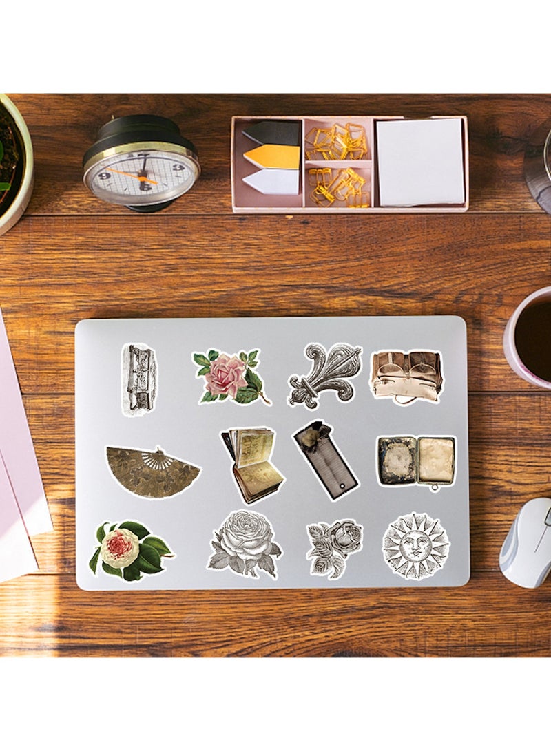 قوس قزح أورينبو 100 قطعة ملصقات جمالية عتيقة من الفينيل، دفتر قصاصات، زجاجات ماء، ملصقات مقاومة للماء، ملصقات Retro، قشور، هدايا للكبار، ديكور للحرف اليدوية، إمدادات لحفلات ذات طابع نوستالجي - Image 5