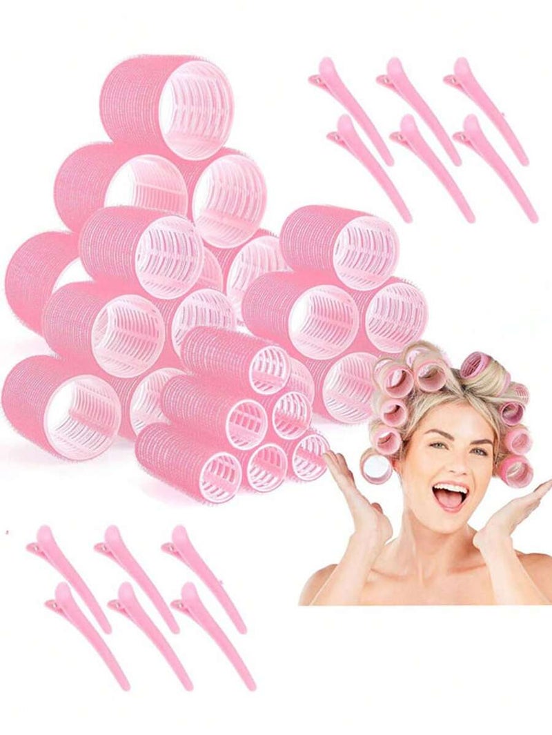 36-Piece Self-Adhesive Hair Curling Tube Set for Various Lengths, Heat-Free Curls with Clips - DIY Styling Tool, Perfect for Back to School, Travel & Holidays - Image 1