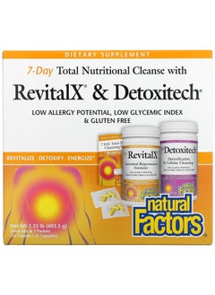 7-Day Total Nutritional Cleansing with RevitalX & Detoxitech 1.33 lb (603.5 g)