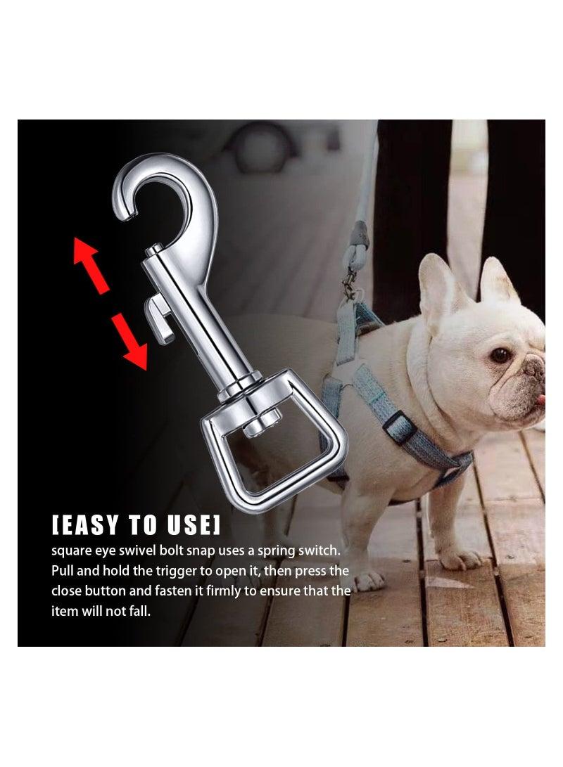 Generic 10 Pack Heavy Duty Dog Leash Clips 360° Swivel Snap Hooks Stainless Steel for Collars and Keychains  - Image 4