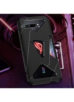HuHa غطاء حماية لهاتف Asus ROG Phone 3 TPU المبرد للألعاب، غطاء شامل مقاوم للصدمات، أسود 