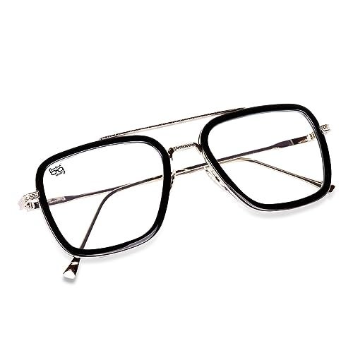 mashamart UV Protection | blue light block glasses for computer | anti Glare | Iron man | Tony stark | Spectacle frame for Men & Women | Metal frame with clear glass - Image 5