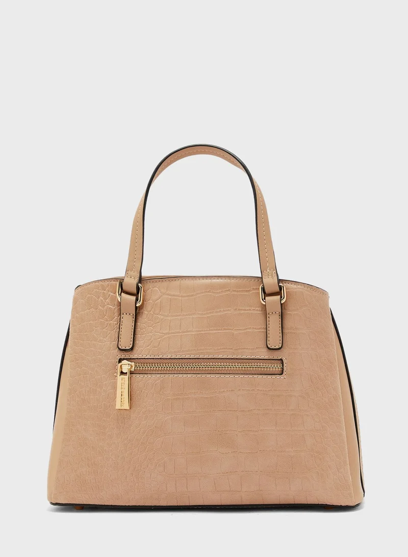 STEVE MADDEN Dolphin Zip Closure Satchel