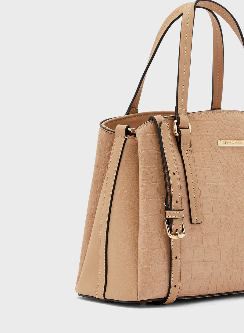 STEVE MADDEN Dolphin Zip Closure Satchel