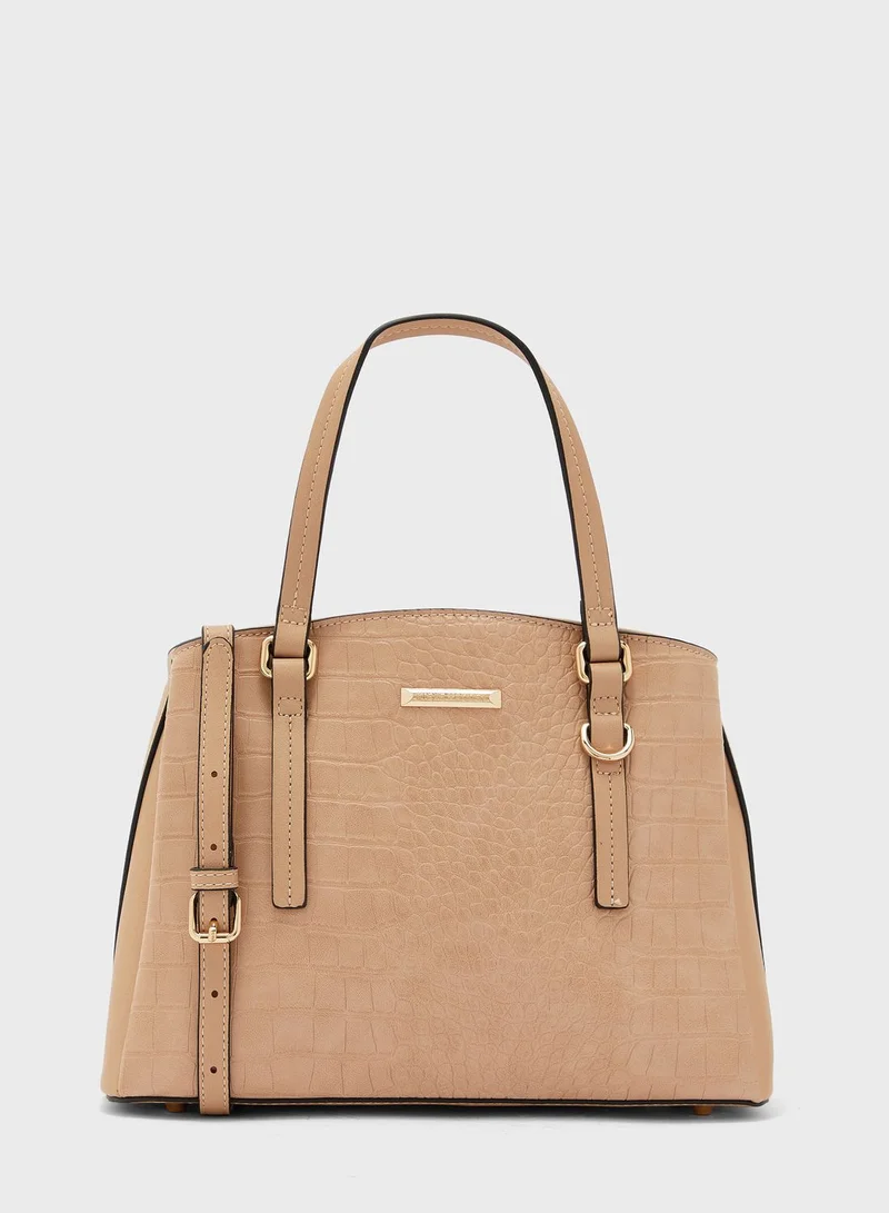 STEVE MADDEN Dolphin Zip Closure Satchel