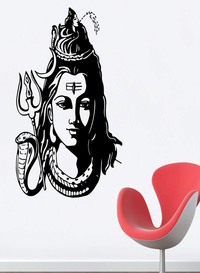عصا لي ملصق حائط StickMe 'Gorgeous God Siva' - ملصق فينيل ذاتي اللصق قابل للتقشير واللصق لتزيين جدران المنزل وغرفة المعيشة - SM390 (متعدد الألوان، فينيل - 60 سم × 50 سم) - Image 2