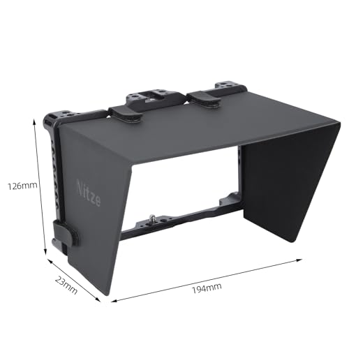 Nitze Cage for PortKeys BM7 II DS with Built-in NATO Rail and PU Leather Sunhood - JT-I04B - Image 3