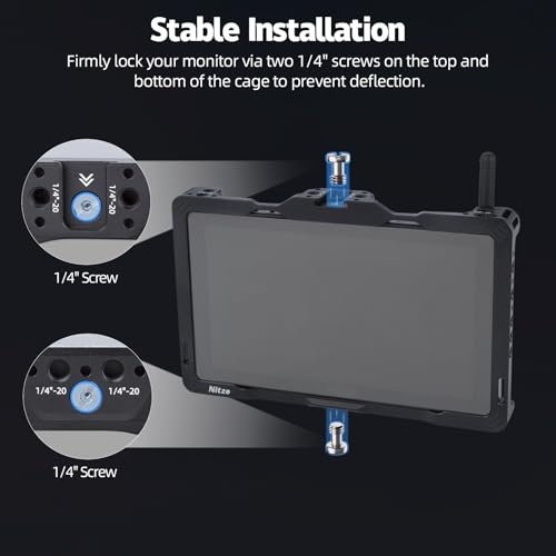 Nitze Cage for PortKeys BM7 II DS with Built-in NATO Rail and PU Leather Sunhood - JT-I04B - Image 4