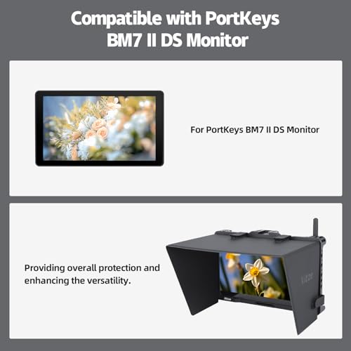 Nitze Cage for PortKeys BM7 II DS with Built-in NATO Rail and PU Leather Sunhood - JT-I04B - Image 2