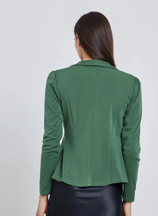 تايك تو بليز سادة بأكمام منفوخة