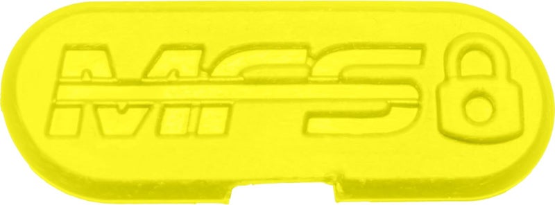 SCUBAPRO Modular Fin System Lock Plate Set for Scuba Diving Fin Assembly 2 Right and 2 Left Lock Plates Yellow - Image 1
