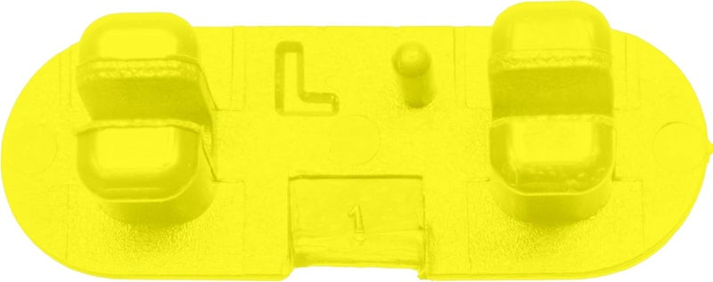 SCUBAPRO Modular Fin System Lock Plate Set for Scuba Diving Fin Assembly 2 Right and 2 Left Lock Plates Yellow - Image 3