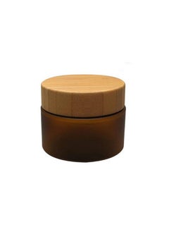 1Pcs 150Ml Empty Portable Amber Round Plastic Jars Cosmetic Cream Lotion Jar Pot Container With Inner Liners And Bamboo Lids For Travel Cream Premium Vials Storage - pzsku/ZFE86632791D0C97D3C26Z/45/_/1707976579/78014c1c-86dc-4a5a-a051-564a12d196bc