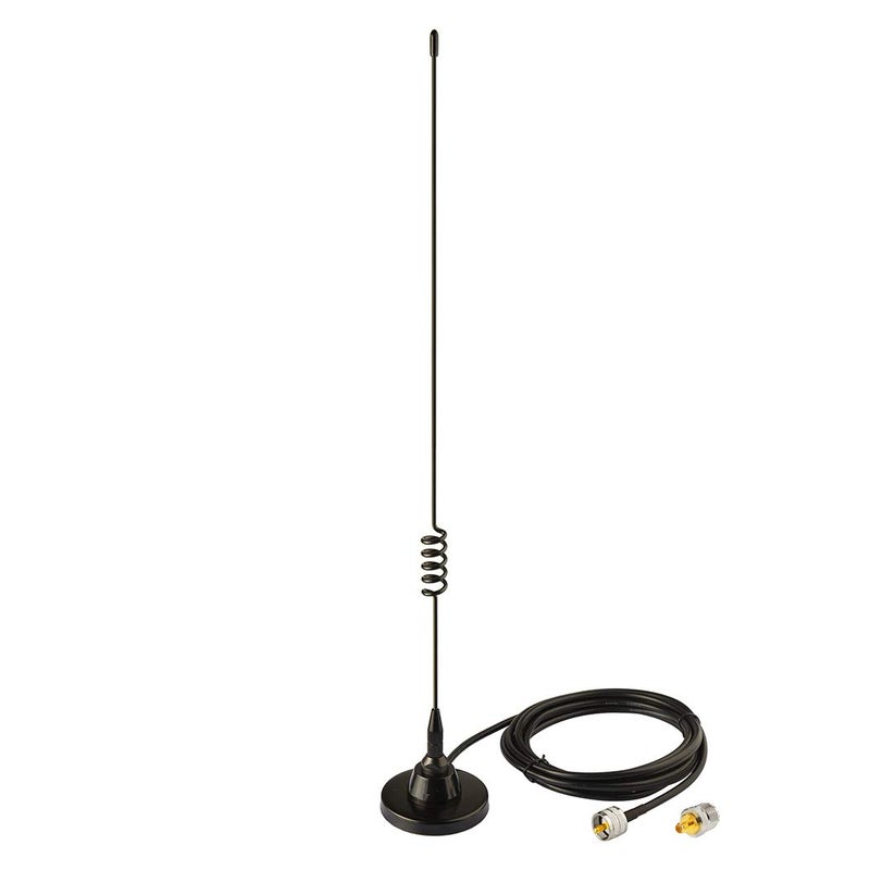 Bingfu Vehicle Car Mobile Ham Radio Antenna Dual Band VHF UHF 136-174MHz 400-520MHz Magnetic Base PL259 Male Antenna for BTECH ICOM Midland Yaesu TYT AnyTone Amateur Two Way Radio - Image 2