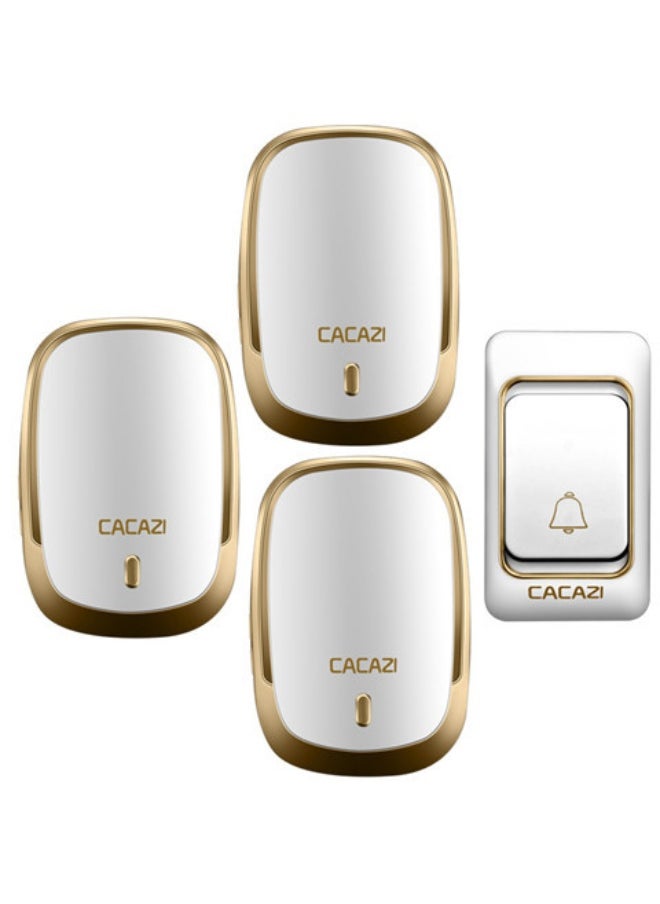 CACAZI Home Remote Wireless Doorbell Ac Electronic Remote Doorbell 