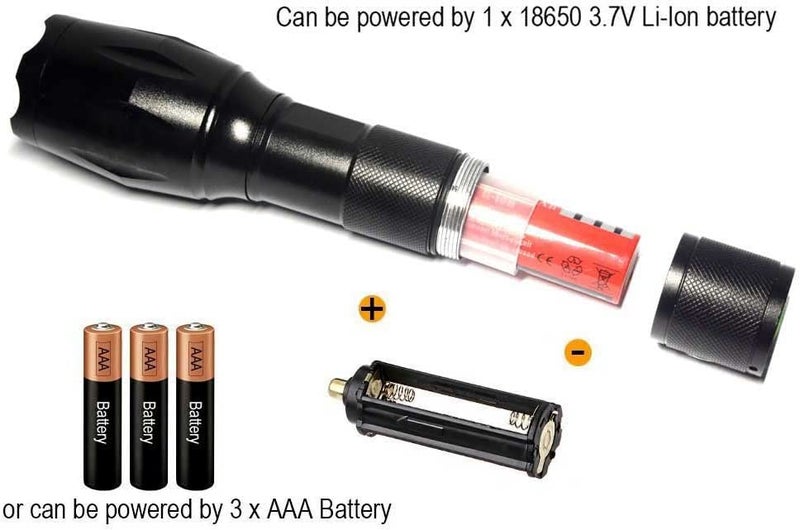 WAYLLSHINE One Mode Red Light Flashlight, 1 Mode Red LED Flashlight Red Flashlight, Red LED Red Light for Astronomy, Aviation, Night Observation - Image 3