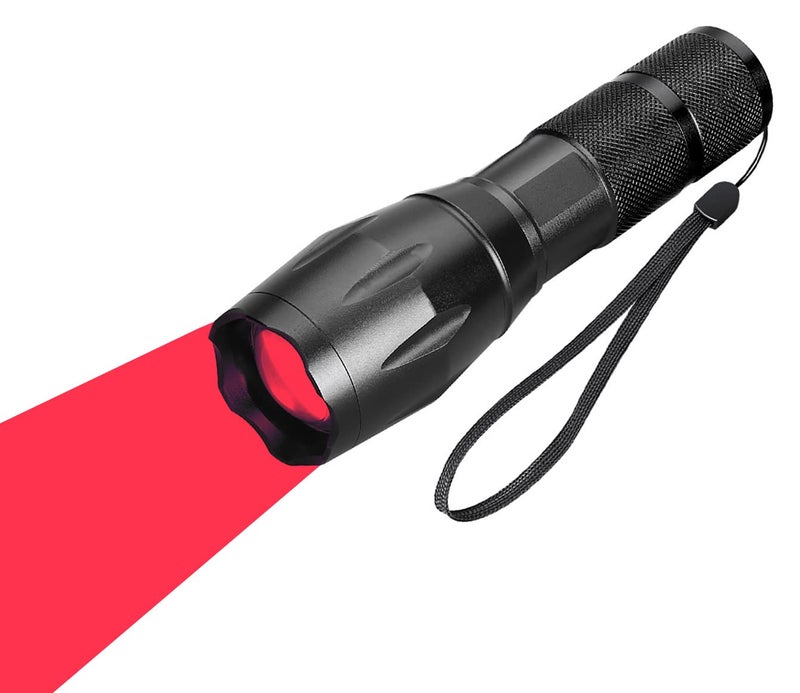 WAYLLSHINE One Mode Red Light Flashlight, 1 Mode Red LED Flashlight Red Flashlight, Red LED Red Light for Astronomy, Aviation, Night Observation - Image 4