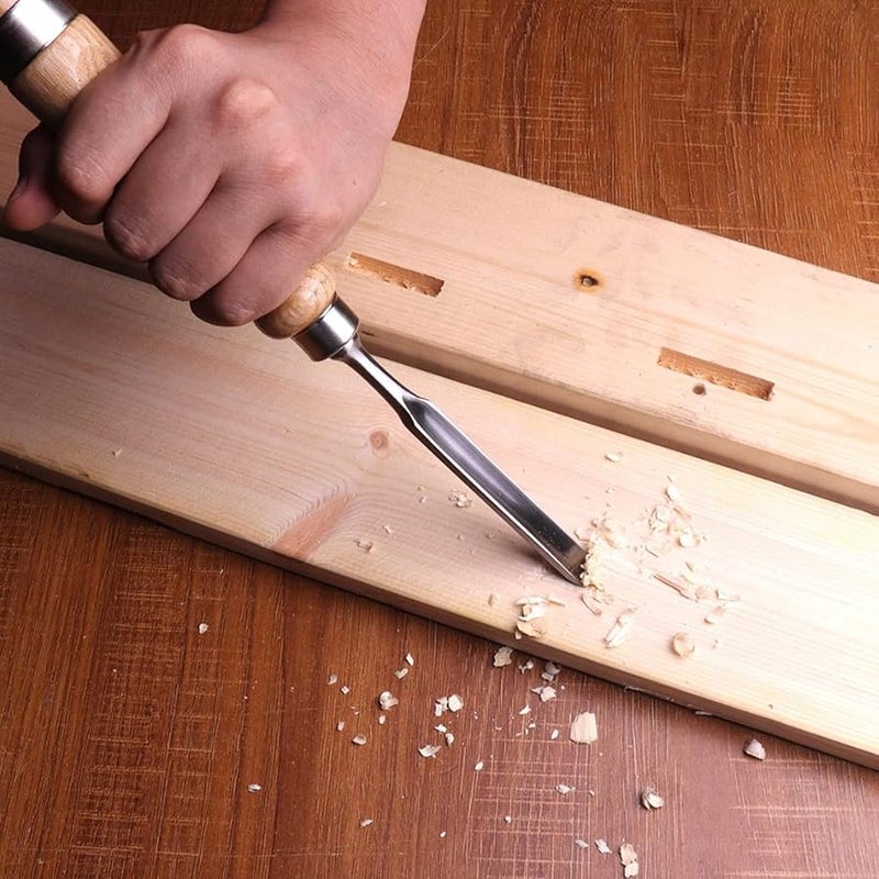 4Pcs Wood Carving Chisels Set 8 12 18 25mm Semi Circular Gouge Chrome Vanadium Steel - Image 4