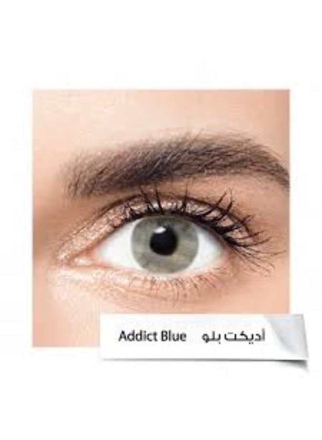 أنستازيا عدسات لاصقة ملونة شهرية من ماركة أنستازيا بلون "أديكت بلو" - Image 2