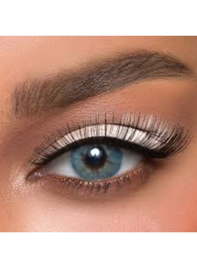 أنستازيا عدسات لاصقة ملونة شهرية من ماركة أنستازيا بلون "أديكت بلو" - Image 3