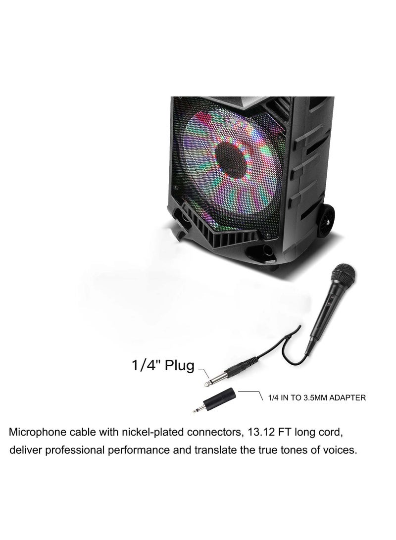 Excefore Handheld Wired Microphone, Karaoke Microphone, Vocal Dynamic Mic for Speaker, Cardioid Dynamic Vocal Mic with 13ft Cable and ON/Off Switch, Suited for Amp, Mixer - Image 4