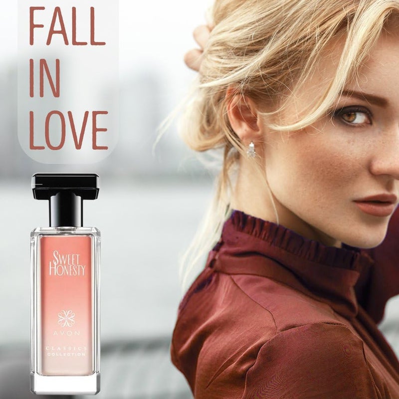 Avon Sweet Honesty Cologne â€“ 1.7 fl. oz. â€“ Soft Floral Womenâ€™s Perfume Designer Scent â€“ Clean Fragrance with Lily of the Valley, Soft Rose & Fresh Cedarwood â€“ Sweet Honesty Avon Perfume for Women Gift - Image 3