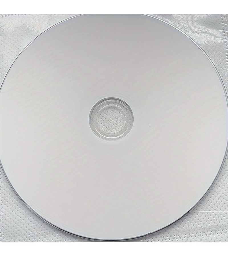 60 Self Adhesive CD Label Stickers White Yellow 30 Pages for 120mm Discs - Image 1