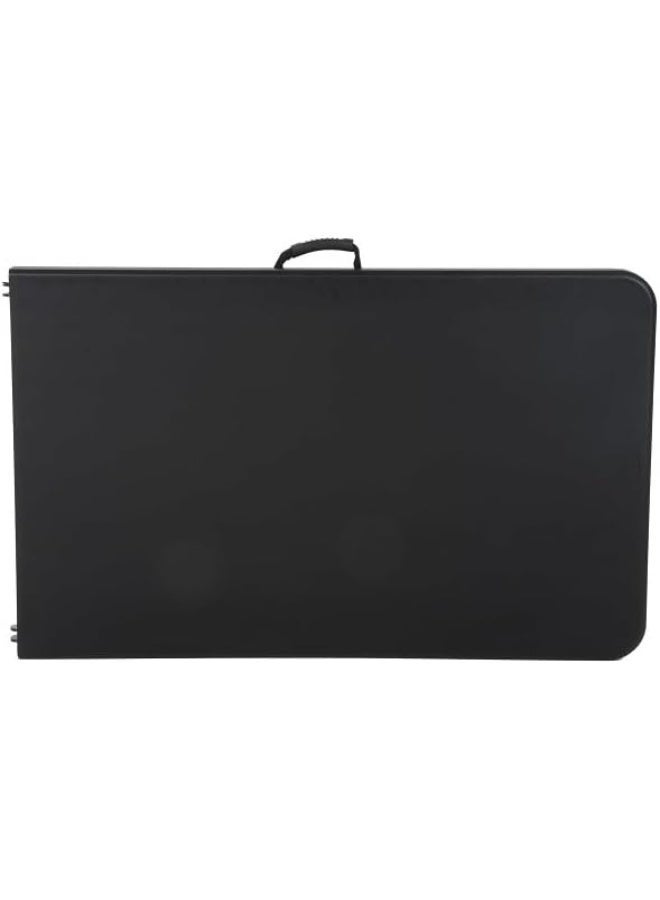 ECVV Multi-Functional Adjustable Folding Table with Carrying Handle, Portable Plastic | Picnic | Party | BBQ | Catering Buffet | Camping Table Indoor Outdoor | 180 * 74 * 74Cm | BLACK Black - Image 5