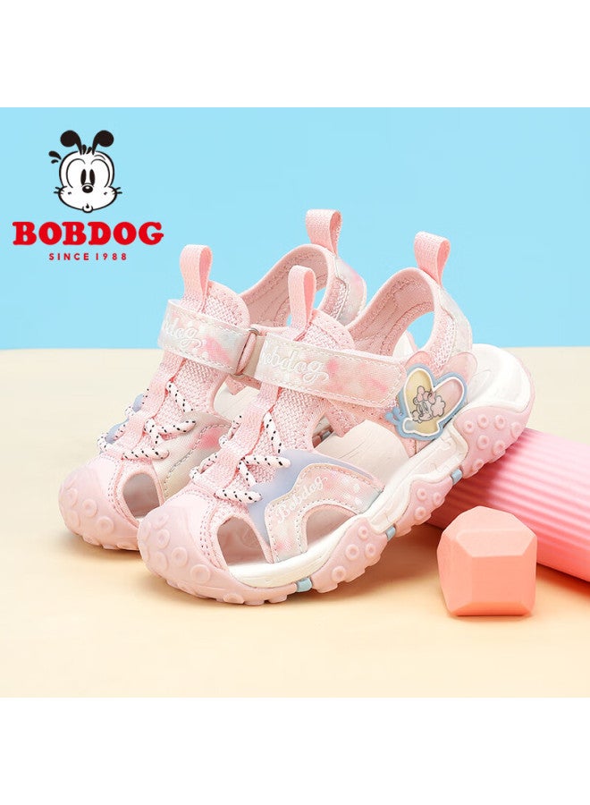 Bobdog Children's Shoes With Soft Soles And Closed-toe Design, Summer Sandals For Girls, 105532058, Light Pink, Size 32 - Image 1