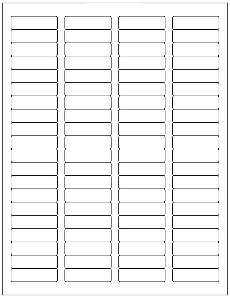 BESTeck White Laser Inkjet 1.75"x0.5" Return Address Mailing FBA Labels 80-UP 80 Labels Per Sheet (100 Sheets) - Image 2