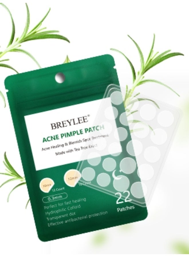 بريلي لوحقات البثور، لوحقات البثور بالشاي الأخضر، نقاط البثور، أغطية امتصاص البثور، ملصق البثور، لوحقة البثور الهيدروكولويد (22 قطعة) - Image 4