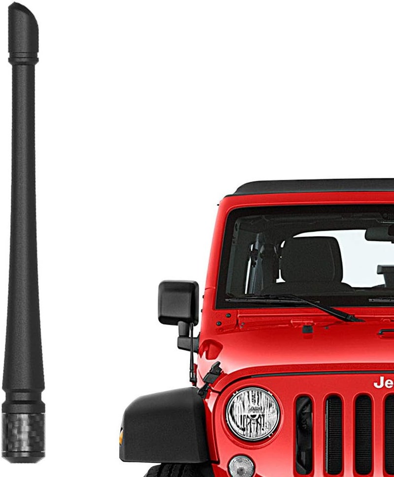 Rydonair 7-Inch Flexible Rubber Antenna for Jeep Wrangler JK JKU JL JLU Rubicon Sahara Gladiator (2007-2021) - Image 1