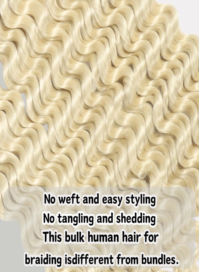 FCHLHFC Deep Wave Bulk Hair For Braiding Hair 22inch 155g No Weft Wet And Wavy Quality Synthetic Hair Braiding Extensions For Boho Braids（2 Bundles/Pack 613#） - Image 3